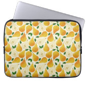 Golden Pears Pattern Laptop Sleeve (Voorkant)
