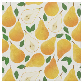 Golden Pears Pattern Stof