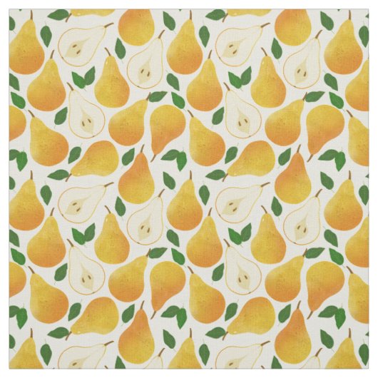 Golden Pears Pattern Stof (Swatch)