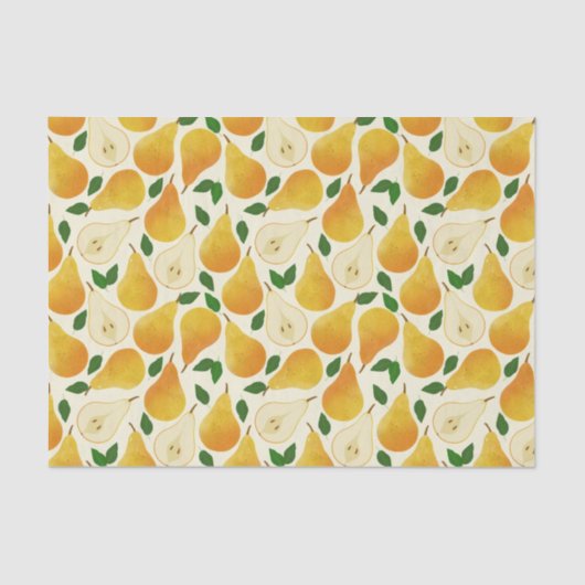 Golden Pears Pattern Tissuepapier (Voorkant)