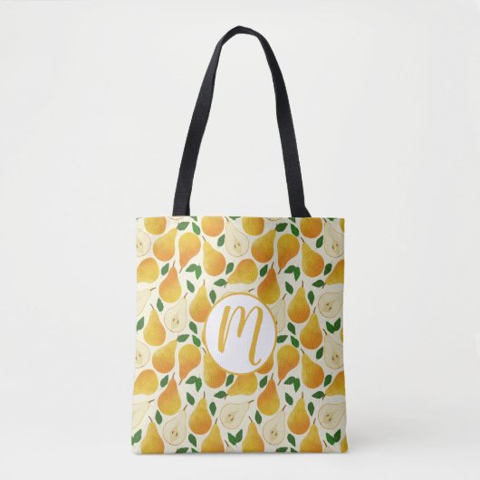 Golden Pears Pattern Tote Bag (Voorkant)