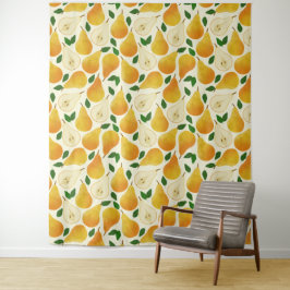 Golden Pears Pattern Wandkleed