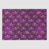 Golden Pegasus Sparkle Pattern on Regal Purple Tissuepapier (Voorkant)
