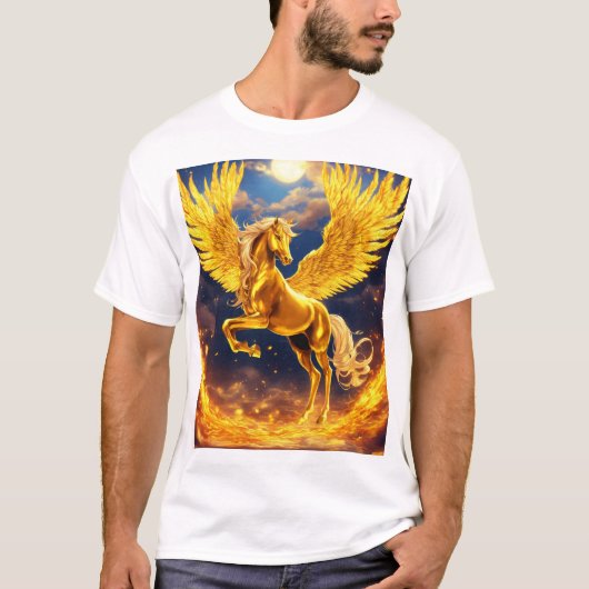 Golden Pegasus T-shirt (Voorkant)