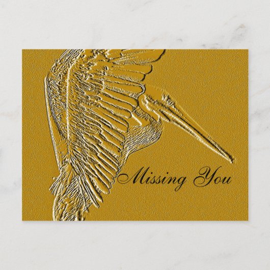 Golden Pelicans_ Briefkaart (Voorkant)