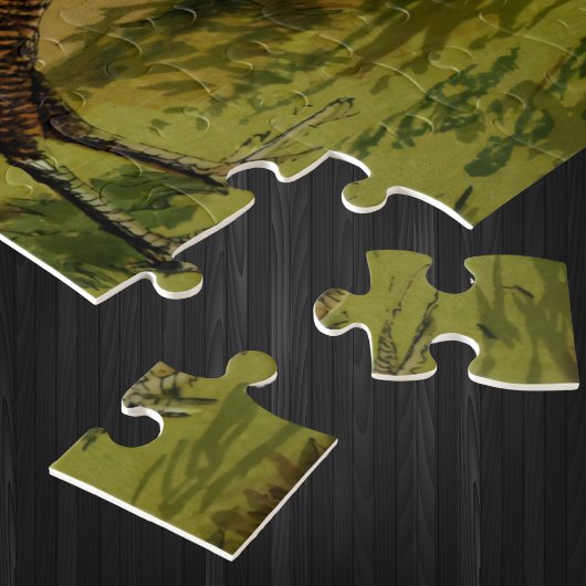 Golden Penciled Hamburg Haan en Kippen op Boerderi Legpuzzel