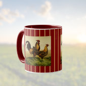 Golden Penciled Hamburg Roosters Red Gold Striped Mok