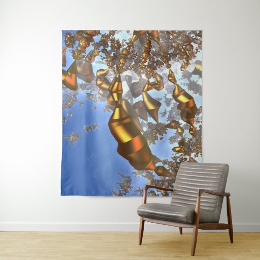 Golden Pencils Tapestry Wandkleed (In situ)