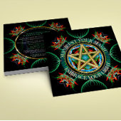 Golden Pentacle Celestial New Moon Circle Kaart