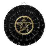 Golden pentagram dartbord (Voorkant)
