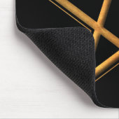 Golden Pentagram - Gold Pentagram Pagan Symbol Muismat (Hoek)