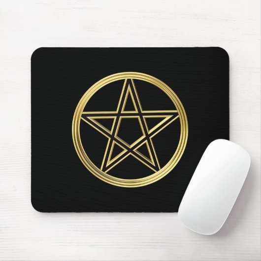 Golden pentagram muismat (Met muis)