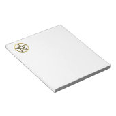 Golden pentagram notitieblok (Schuin)