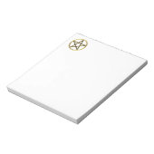 Golden pentagram notitieblok (Linkerzijde)