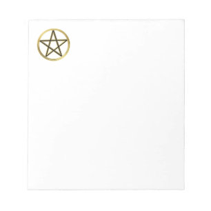 Golden pentagram notitieblok