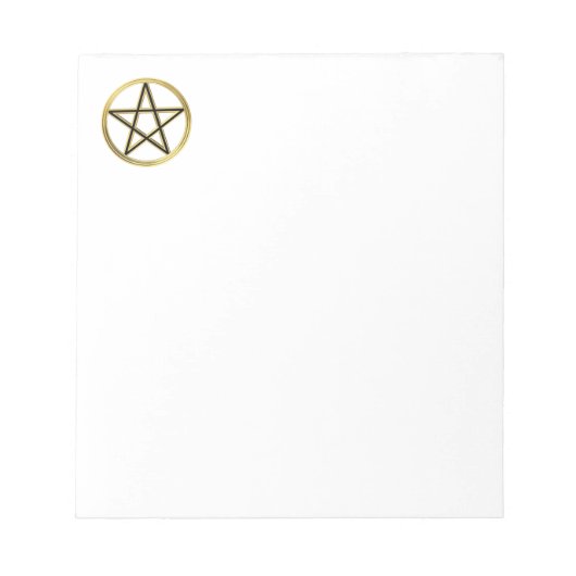 Golden pentagram notitieblok (Voorkant)