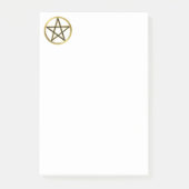 Golden pentagram post-it® notes (Voorkant)