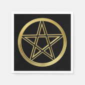 Golden pentagram servetten (Voorkant)