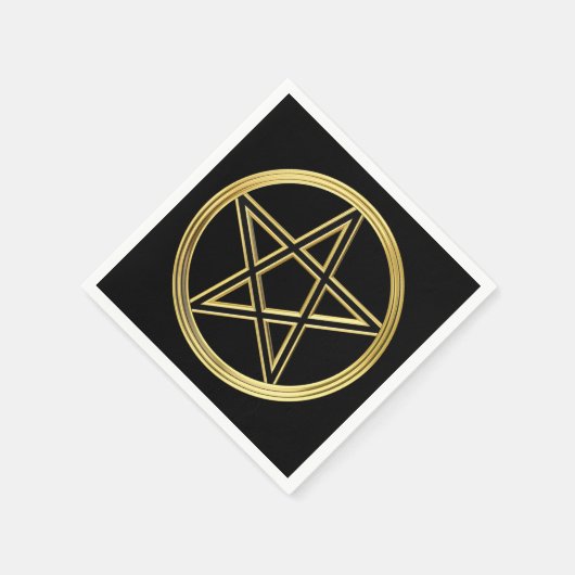 Golden pentagram servetten (Hoek)