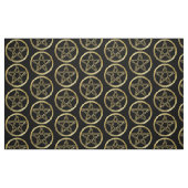 Golden pentagram stof (Fat Quarter)