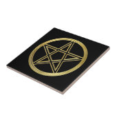 Golden pentagram tegeltje (Zijkant)