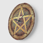 Golden Pentagram Wall klok (Hoek)