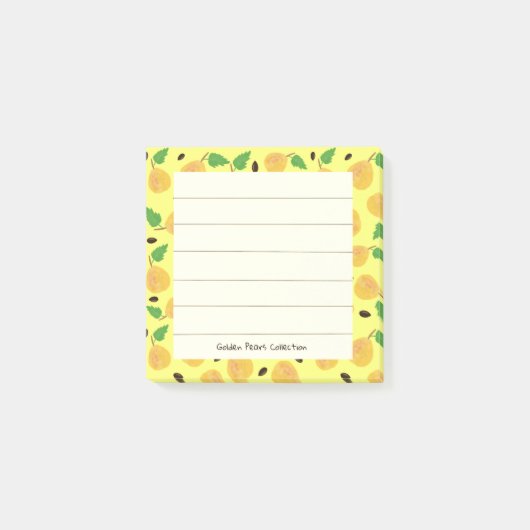Golden Peren Collectie Geel Helder Post-it® Notes (Voorkant)