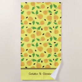 Golden Peren Collectie Geel Helder Strandlaken