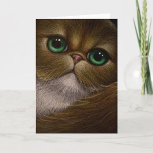 GOLDEN PERSIAN CAT KAART