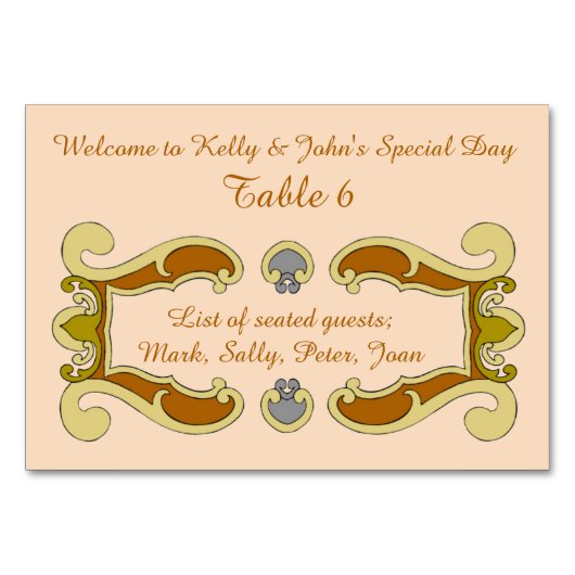 Golden Personalized Kaart (Voorkant)