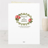 Golden Personalized Wenskaart Kaart (Achterkant)