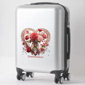 "Golden Petal Harmony" Sticker (Koffer)