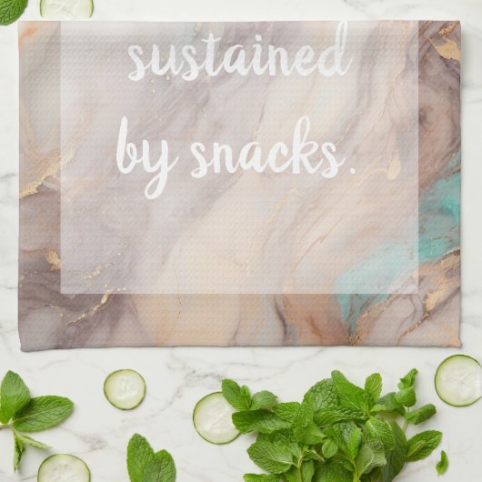 Golden Petal - wit Theedoek (Gevouwen)