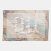 Golden Petal - wit Theedoek (Horizontaal)