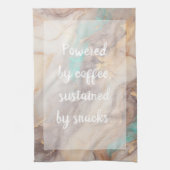 Golden Petal - wit Theedoek (Verticaal)