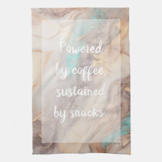 Golden Petal - wit Theedoek (Verticaal)