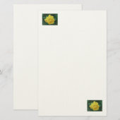Golden Petals Briefpapier (Voorkant / Achterkant)
