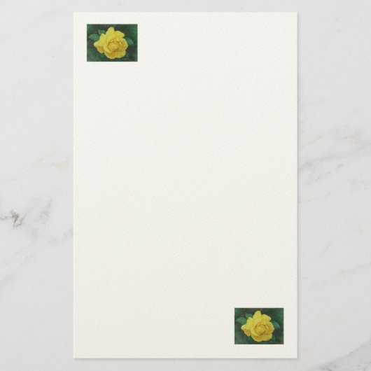 Golden Petals Briefpapier (Voorkant)