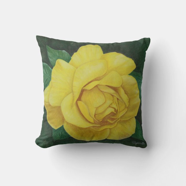 Golden Petals Pillow Kussen (Voorkant)