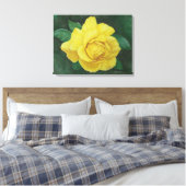Golden Petals Wrapped Canvas Afdruk (Insitu (Slaapkamer))