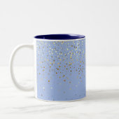 Golden Petite Stars Coffee Mok - Blue (Links)
