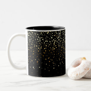 Golden Petite Stars Coffee Mok-Noir Tweekleurige Koffiemok