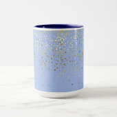 Golden Petite Stars Two-Tone Coffee Mok - Blauw (Midden)
