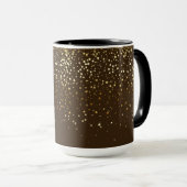 Golden Petite Stars Two-Tone Coffee Mok-Brown Mok (Voorkant rechts)