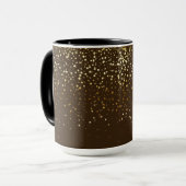 Golden Petite Stars Two-Tone Coffee Mok-Brown Mok (Voorkant links)