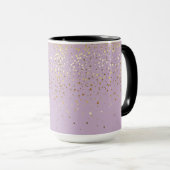 Golden Petite Stars Two-Tone Coffee Mok-LGHT PRPLE Mok (Voorkant rechts)