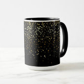 Golden Petite Stars Two-Tone Coffee Mok-Noir Mok (Voorkant rechts)