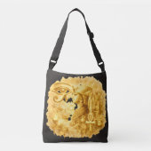 Golden Pharaonic Queen Ancient Egyptian Art Crossbody Tas (Voorkant)