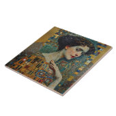 Golden Phase Gustav Klimt Mosaic Edwardian Woman C Tegeltje (Zijkant)