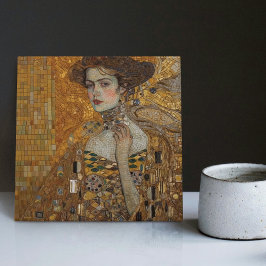 Golden Phase Gustav Klimt Mosaic Edwardian Woman C Tegeltje